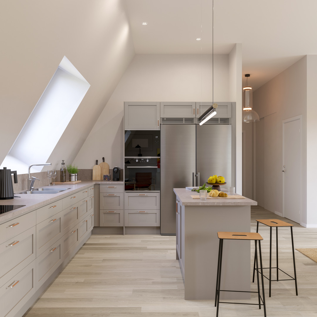 Öppet kök i Brf Parkskolan Ängelholm