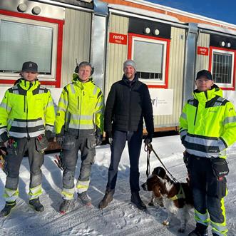 Dennis Sjölén, Max Jonsson, Peder Magnusson och Hugo Bång