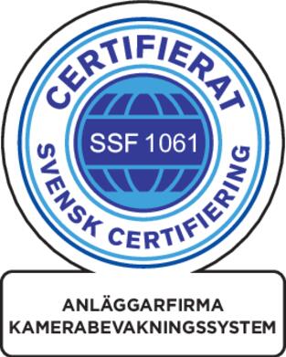 Certifikat för Anläggarfirma Security